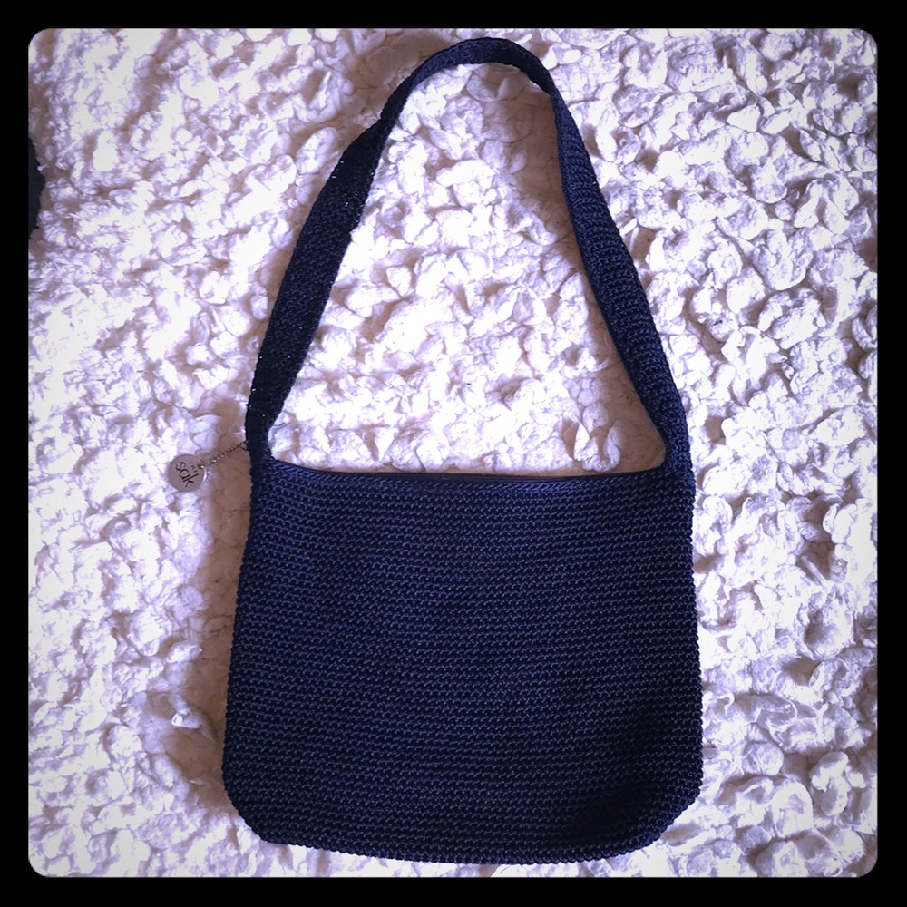 The Sak classic hand crochet crossbody in navy